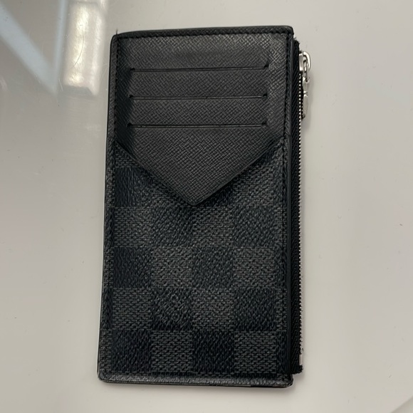Louis Vuitton Damier Graphite Zipped Card Holder - Picture 1 of 4